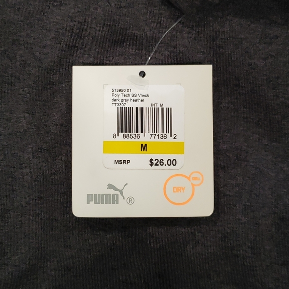 Puma-Dry Cell Poly Tech Short Sleeve V-Neck - Picture 8 of 8